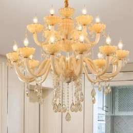 18 (12+6) Lumânare de cristal de șampanie, de lux