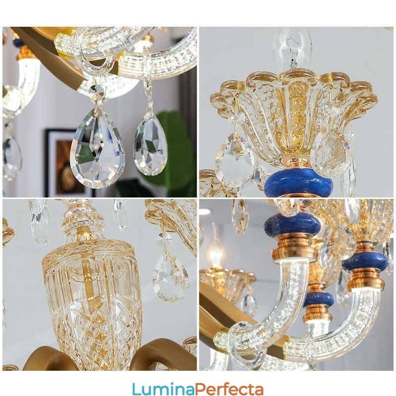 15 (10+5) Lumânare Lumânare Modernă Contemporană, Lumânare, Cu Cristal
