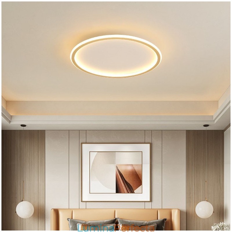 Plafoniere ultra subțiri, reglabile, moderne, contemporane, în stil nordic, cu montare încastrabilă, cu telecomandă, pot fi, de asemenea, folosite ca lampă de perete