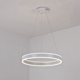 1 Inel Două benzi Lampă suspendată Art Deco 60cm Lumină suspendată