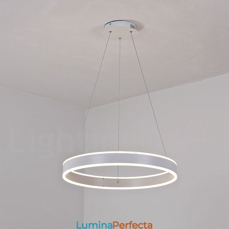 1 Inel Două benzi Lampă suspendată Art Deco 60cm Lumină suspendată