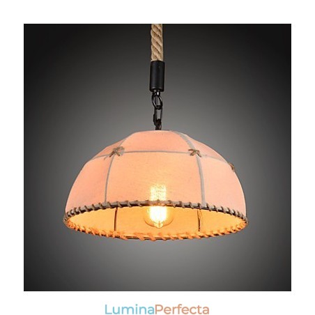 Lampă de candelabru de curte din funie de cânepă, realizată manual retro, în stil rural industrial Lampă de candelabru de curte din funie de cânepă, realizată manual retro, în stil rural industrial