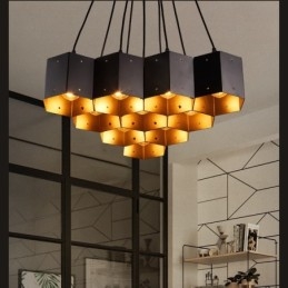 Candelabru cu pandantiv în stil industrial Loft