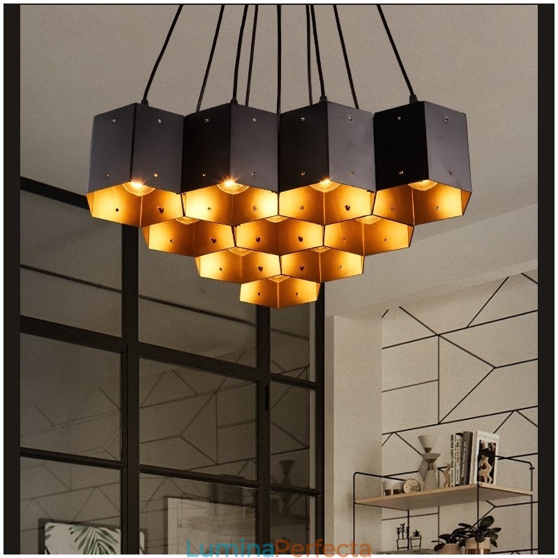 Candelabru cu pandantiv în stil industrial Loft