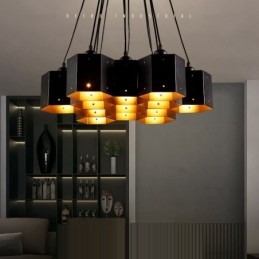 Candelabru cu pandantiv în stil industrial Loft