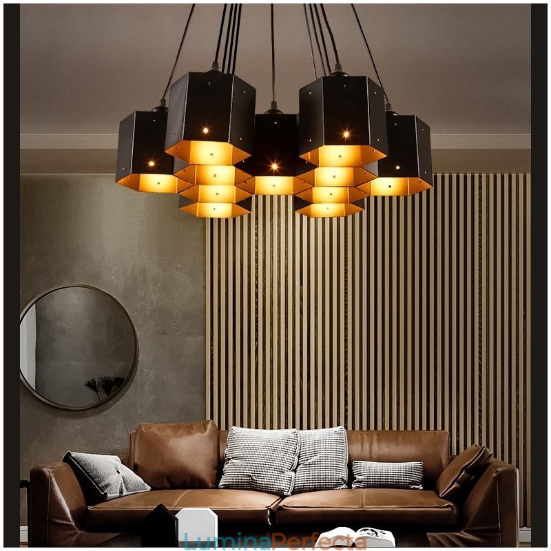 Candelabru cu pandantiv în stil industrial Loft