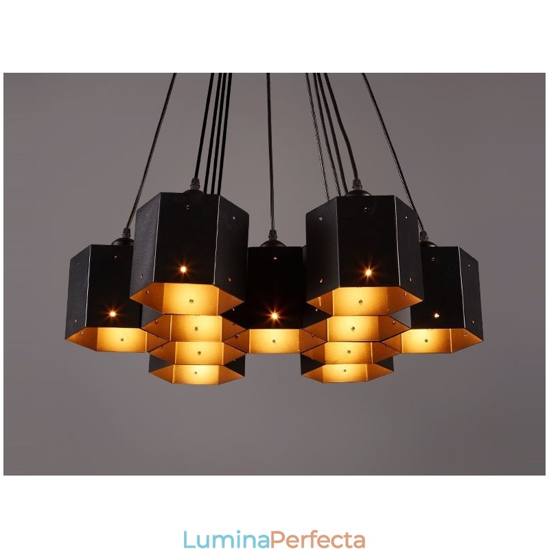Candelabru cu pandantiv în stil industrial Loft