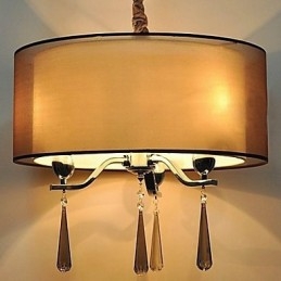 Candelabru Simplu din Fier Forjat Cristal 6 Lumini