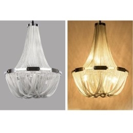 Candelabru cu ciucuri Lumină suspendată de designer Argintiu auriu