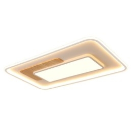 Plafoniere din lemn, cu reglaj, în stil nordic contemporan, dreptunghiular, cu telecomandă, pot fi folosite și ca lampă de perete