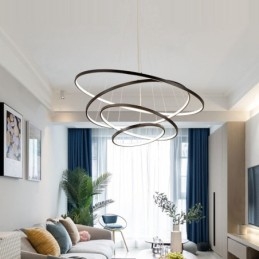Lampă mare 4 inele 5 inele aur negru alb pandantiv Design modern