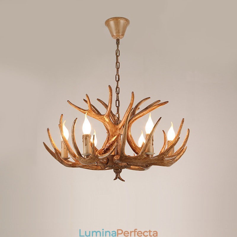 6 Lumini Rustic Artistic Retro Antler Candelabru Antic