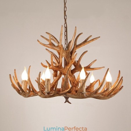 9 Lumini Trei Nivele Rustic Artistic Retro Antler Candelabru Antic 9 Lumini Trei Nivele Rustic Artistic Retro Antler Candelabru Antic