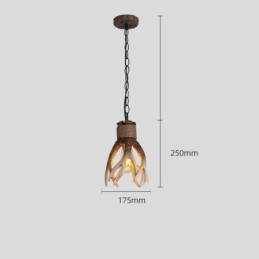 O lumină rustică artistică retro Antler antică