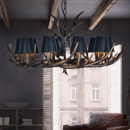 Candelabru antic Antler retro cu nuante