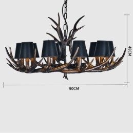 Candelabru antic Antler retro cu nuante