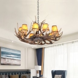 Candelabru antic Antler retro cu nuante