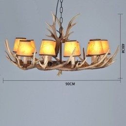 Candelabru antic Antler retro cu nuante