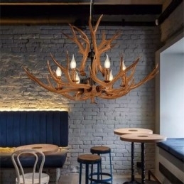 Candelabru antic Antler 6 Lumini Rustic Artistic Retro
