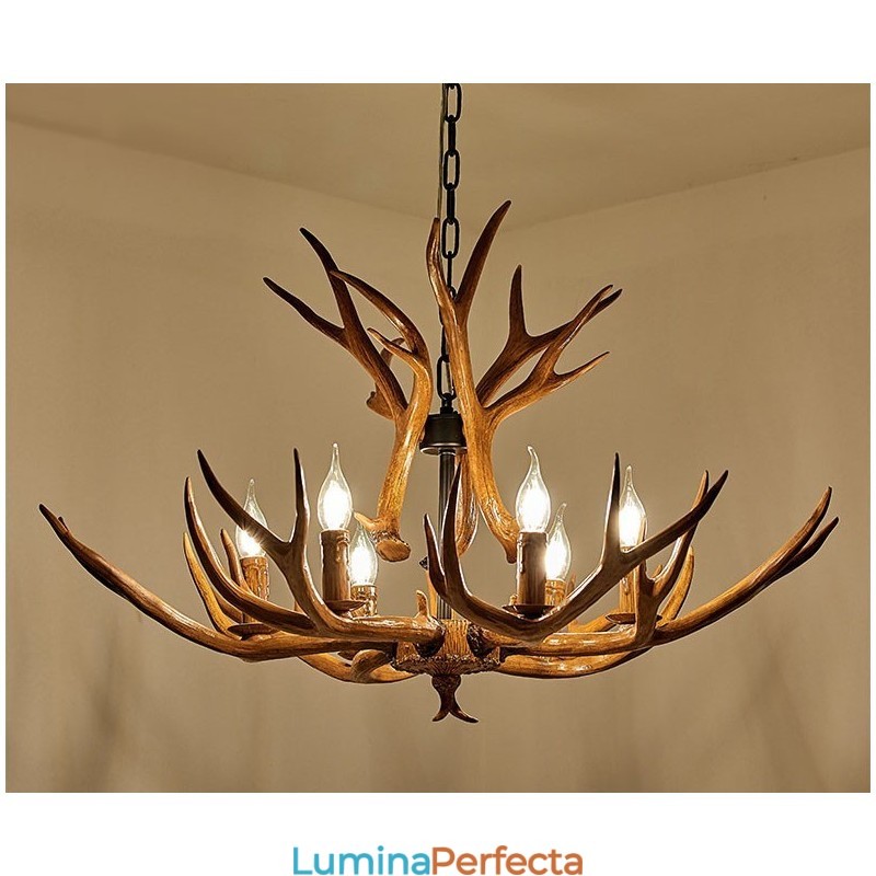 Candelabru antic Antler 6 Lumini Rustic Artistic Retro