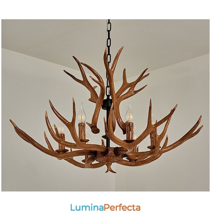 Candelabru antic Antler 6 Lumini Rustic Artistic Retro