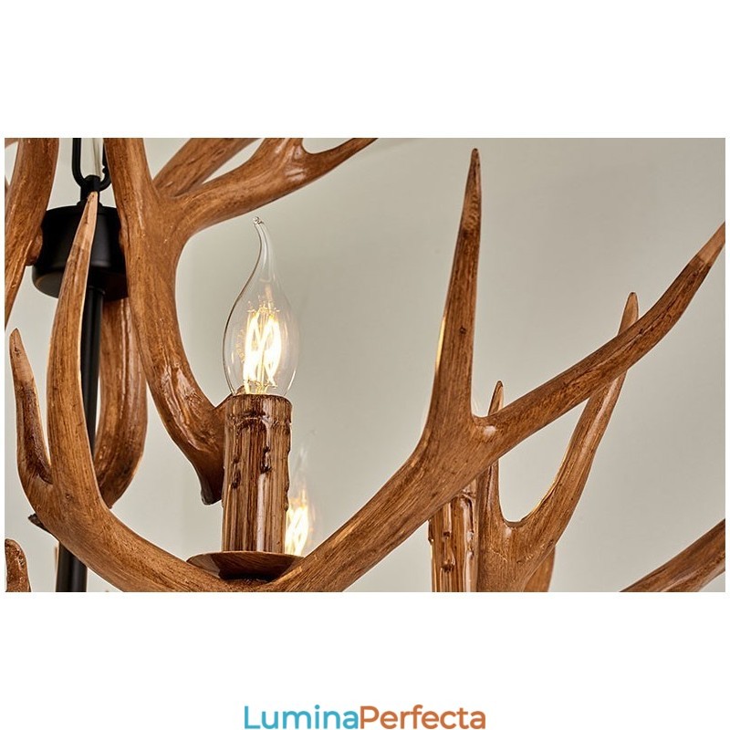 Candelabru antic Antler 6 Lumini Rustic Artistic Retro
