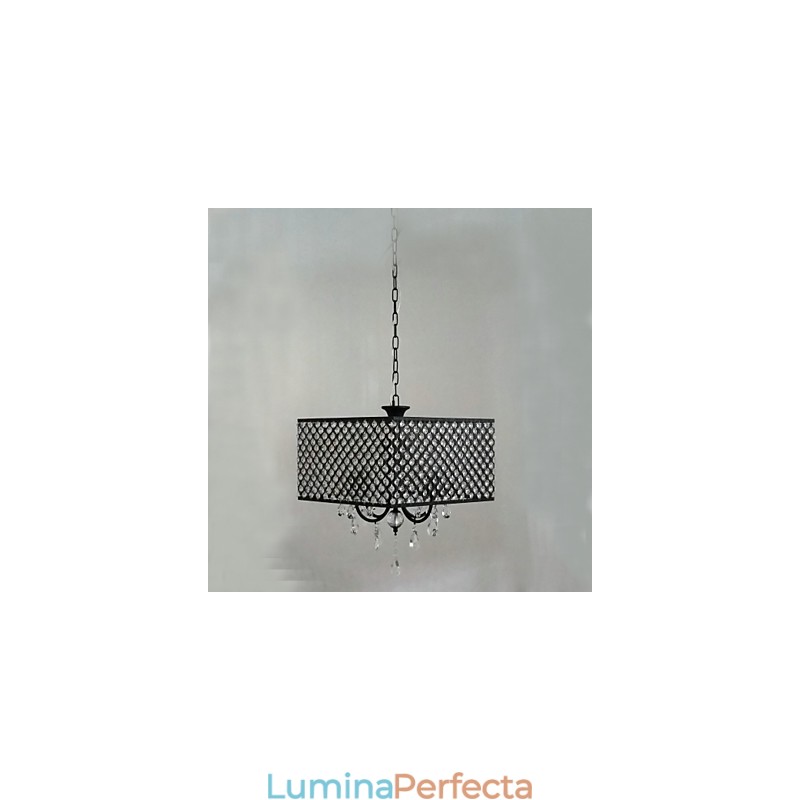 Candelabru din metal cu pictură clasică tradițională din cristal