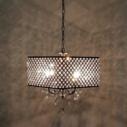 Candelabru din metal cu pictură clasică tradițională din cristal