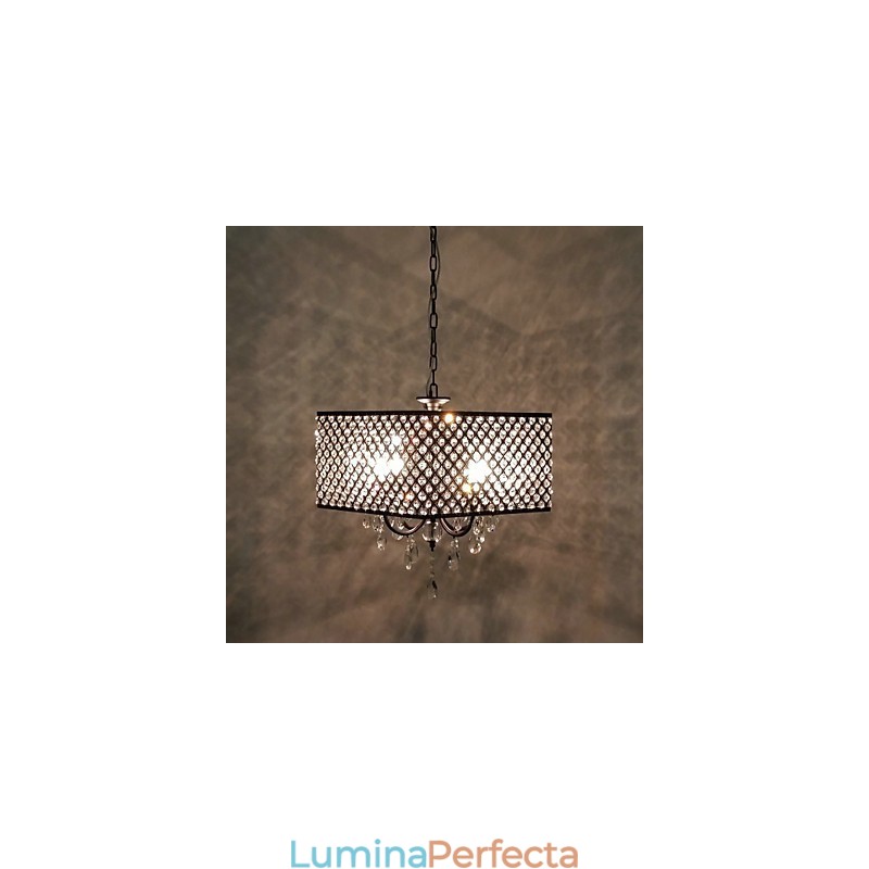 Candelabru din metal cu pictură clasică tradițională din cristal