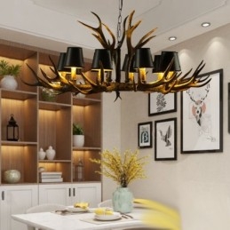 Candelabru antic Antler retro cu nuante