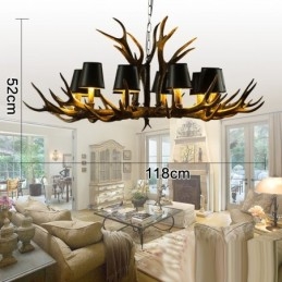 Candelabru antic Antler retro cu nuante