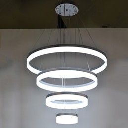 Candelabru din acril Inel pendanta Corpuri de iluminat cu