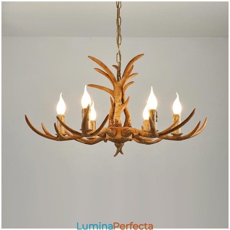 Candelabru antic Antler 6 Lumini Rustic Artistic Retro