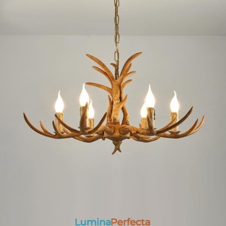 Candelabru antic Antler 6 Lumini Rustic Artistic Retro Candelabru antic Antler 6 Lumini Rustic Artistic Retro