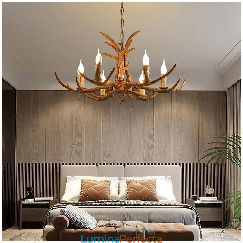 Candelabru antic Antler 6 Lumini Rustic Artistic Retro