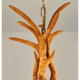 Candelabru antic Antler cu 8 lumini, rustic artistic, retro