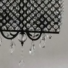 Candelabru din metal cu pictură clasică tradițională din cristal