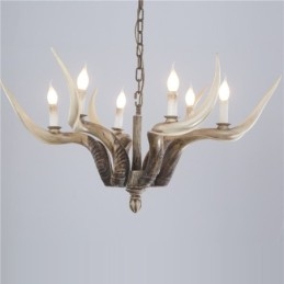 6 Lumini Rustic Artistic Retro Antler Candelabru Antic