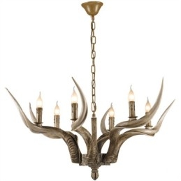 6 Lumini Rustic Artistic Retro Antler Candelabru Antic