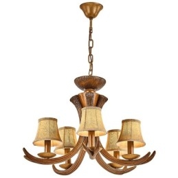 Candelabru antic Antler cu 5 lumini, rustic, artistic, retro, cu nuante