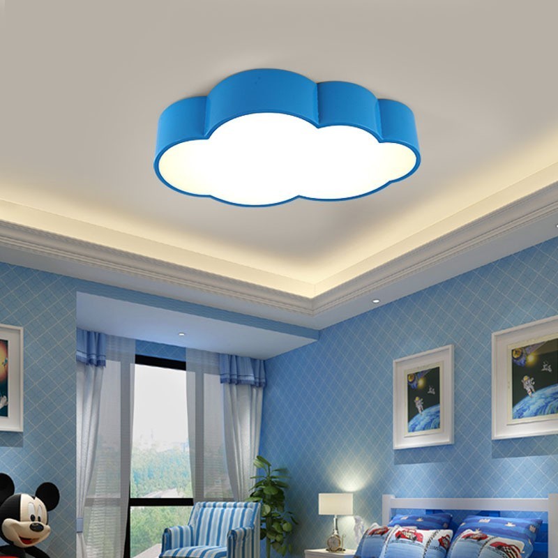Plafoniere Macaron Multicolor Cloud în stil nordic modern cu abajur acrilic