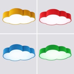 Plafoniere Macaron Multicolor Cloud în stil nordic modern cu abajur acrilic