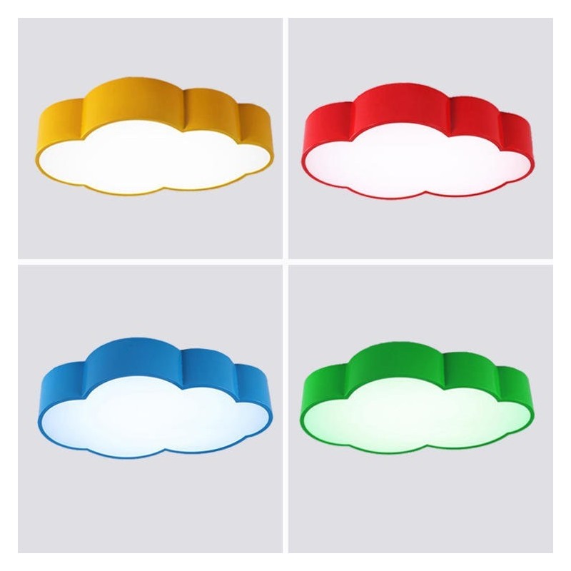 Plafoniere Macaron Multicolor Cloud în stil nordic modern cu abajur acrilic