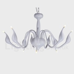 Candelabru metalic galvanizat modern contemporan cu 9 lumini
