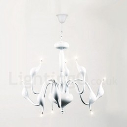 Candelabru metalic galvanizat modern contemporan cu 9 lumini