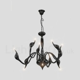 Candelabru metalic galvanizat modern contemporan cu 9 lumini