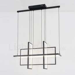 Lampă suspendată reglabilă Design modern Patru dreptunghiuri
