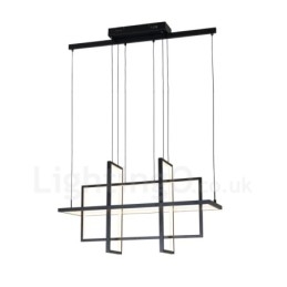 Lampă suspendată reglabilă Design modern Patru dreptunghiuri