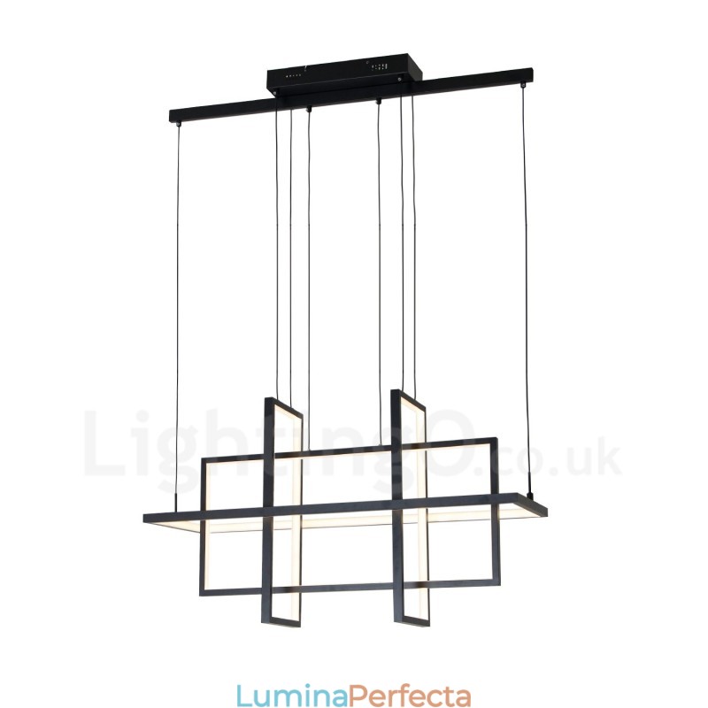 Lampă suspendată reglabilă Design modern Patru dreptunghiuri