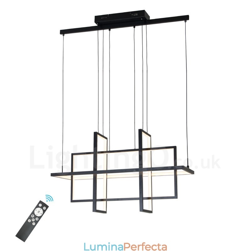 Lampă suspendată reglabilă Design modern Patru dreptunghiuri